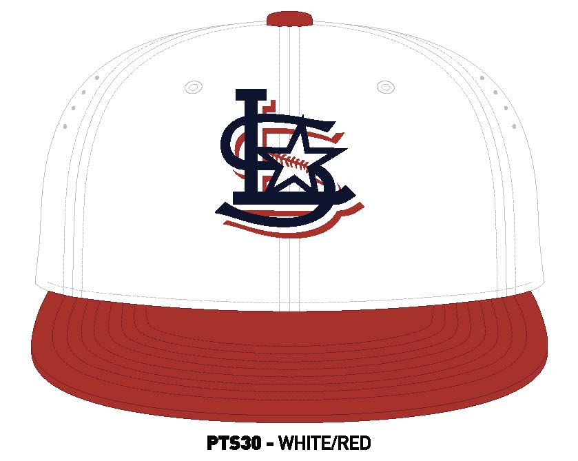 Official Game Hat for Lonestar Baseball Club White and Red